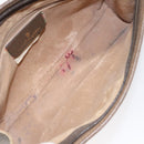 GUCCI GG Supreme Clutch Bag PVC Beige Gold 97 01 037 Auth SW828-9