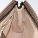 GUCCI GG Supreme Clutch Bag PVC Beige Gold 97 01 037 Auth SW828-19