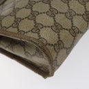GUCCI GG Supreme Clutch Bag PVC Beige Gold 97 01 037 Auth SW828-14