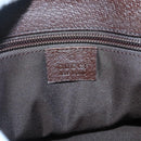 GUCCI GG Canvas Shoulder Bag Beige Silver 114273 Auth SW829-17
