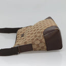 GUCCI GG Canvas Shoulder Bag Beige Silver 114273 Auth SW829-5
