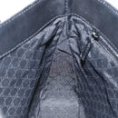 GUCCI Web Sherry Line Hand Bag Canvas Black 73984 Auth SW831-19