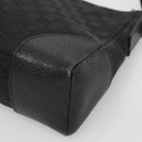 GUCCI GG Canvas Shoulder Bag Black Silver 114273 Auth SW832-9