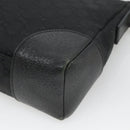 GUCCI GG Canvas Shoulder Bag Black Silver 114273 Auth SW832-15