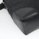 GUCCI GG Canvas Shoulder Bag Black Silver 114273 Auth SW832-16
