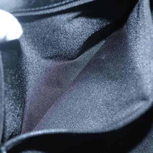 GUCCI GG Canvas Shoulder Bag Black Silver 114273 Auth SW832