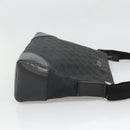 GUCCI GG Canvas Shoulder Bag Black Silver 114273 Auth SW832-3