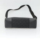 GUCCI GG Canvas Shoulder Bag Black Silver 114273 Auth SW832-5