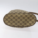 GUCCI GG Supreme Web Sherry Line Bag PVC Beige Gold 41 02 034 Auth SW837-5