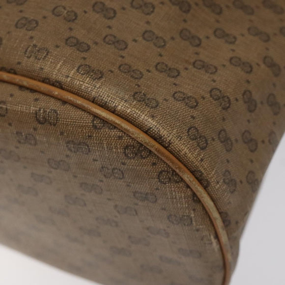 GUCCI Micro GG Supreme Shoulder Bag PVC Beige Gold 001 904 0791 Auth SW841