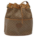 GUCCI Micro GG Supreme Shoulder Bag PVC Beige Gold 001 904 0791 Auth SW841-2