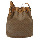 GUCCI Micro GG Supreme Shoulder Bag PVC Beige Gold 001 904 0791 Auth SW841-3