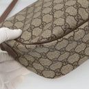 GUCCI GG Supreme Web Sherry Line Bag PVC Beige Gold 001 754 6177 Auth SW845-17