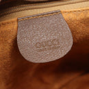 GUCCI GG Supreme Web Sherry Line Bag PVC Beige Gold 001 754 6177 Auth SW845-18