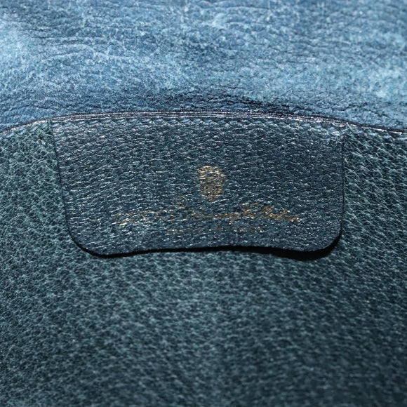 GUCCI GG Supreme Sherry Line Shoulder Bag PVC Navy Gold 904 02 047 Auth SW846