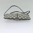 GUCCI GG Supreme Sherry Line Shoulder Bag PVC Navy Gold 904 02 047 Auth SW846-5