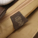 GUCCI GG Supreme Web Sherry Line Shoulder Bag PVC Beige Gold Auth SW849-15