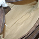 GUCCI GG Supreme Web Sherry Line Shoulder Bag PVC Beige Gold Auth SW849-16