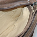 GUCCI GG Supreme Web Sherry Line Shoulder Bag PVC Beige Gold Auth SW849-17