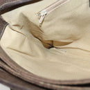 GUCCI GG Supreme Web Sherry Line Shoulder Bag PVC Beige Gold Auth SW849-18