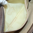 GUCCI GG Supreme Web Sherry Line Shoulder Bag PVC Beige Gold Auth SW849-19