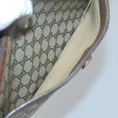 GUCCI GG Supreme Web Sherry Line Shoulder Bag PVC Beige Gold Auth SW849-22