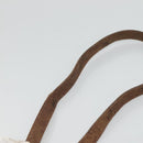 GUCCI GG Supreme Web Sherry Line Shoulder Bag PVC Beige Gold Auth SW849-8