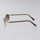 LOUIS VUITTON Conspiration Sunglasses Plastic Gold Z0038U LV Auth SW873-3