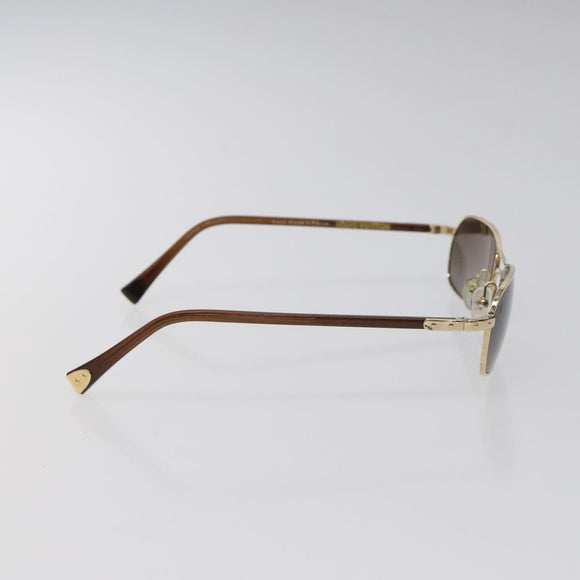 LOUIS VUITTON Conspiration Sunglasses Plastic Gold Z0038U LV Auth SW873