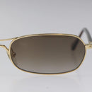 LOUIS VUITTON Conspiration Sunglasses Plastic Gold Z0038U LV Auth SW873-6