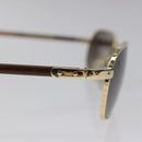 LOUIS VUITTON Conspiration Sunglasses Plastic Gold Z0038U LV Auth SW873-7