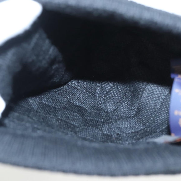 LOUIS VUITTON Knitted Fabrics Beanie Neopti Damier Hat Wool Black M77983 Auth SW875