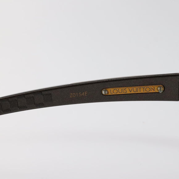 LOUIS VUITTON Sunglasses Plastic Brown Z0154E LV Auth SW876