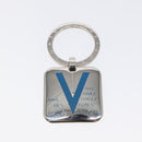 LOUIS VUITTON Voyage Key Chain Key Ring Metal Silver M66950 LV Auth SW877-2