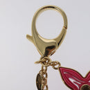 LOUIS VUITTON BijouxSac Knife Key Holder metal Gold Red M66913 LV Auth SW878V-3