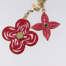 LOUIS VUITTON BijouxSac Knife Key Holder metal Gold Red M66913 LV Auth SW878V-4