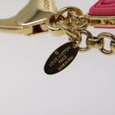LOUIS VUITTON BijouxSac Knife Key Holder metal Gold Red M66913 LV Auth SW878V-6