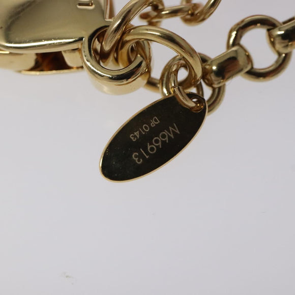 LOUIS VUITTON BijouxSac Knife Key Holder metal Gold Red M66913 LV Auth SW878V