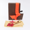 LOUIS VUITTON BijouxSac Knife Key Holder metal Gold Red M66913 LV Auth SW878V-8