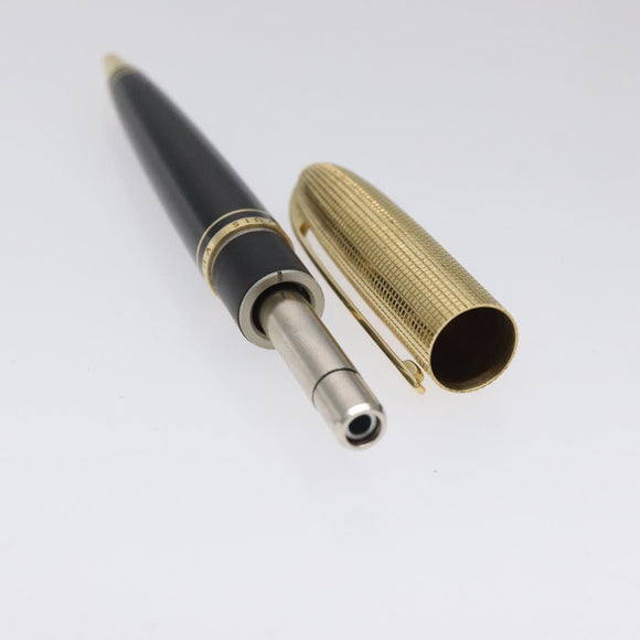 LOUIS VUITTON Dock Lacquer Ballpoint Pen Metal Black N72602 LV Auth SW883