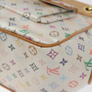 LOUIS VUITTON Monogram Multicolor Abelia Bag Satin White M92936 LV Auth sw895SAV-9