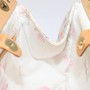LOUIS VUITTON Monogram Multicolor Abelia Bag Satin White M92936 LV Auth sw895SAV-18