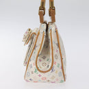 LOUIS VUITTON Monogram Multicolor Abelia Bag Satin White M92936 LV Auth sw895SAV-3