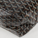 GOYARD Herringbone Saint Louis GM Tote Bag PVC Black Auth sw899SM-16