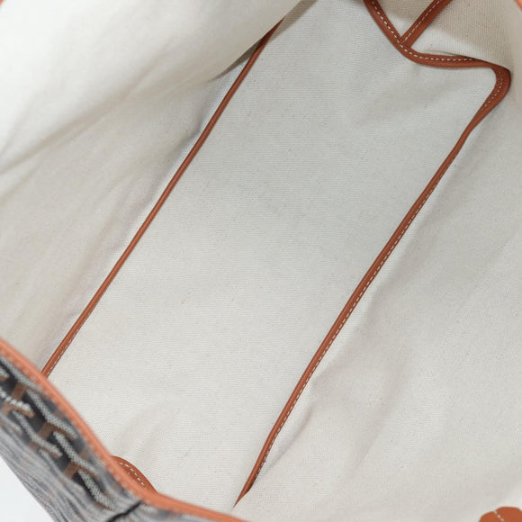 GOYARD Herringbone Saint Louis GM Tote Bag PVC Black Auth sw899SM