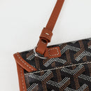GOYARD Herringbone Saint Louis GM Tote Bag PVC Black Auth sw899SM-21