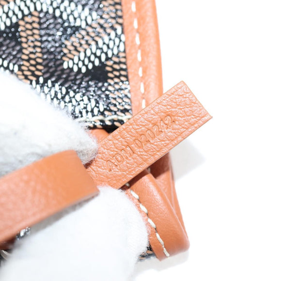 GOYARD Herringbone Saint Louis GM Tote Bag PVC Black Auth sw899SM