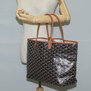 GOYARD Herringbone Saint Louis GM Tote Bag PVC Black Auth sw899SM-25