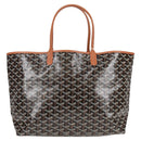 GOYARD Herringbone Saint Louis GM Tote Bag PVC Black Auth sw899SM-2