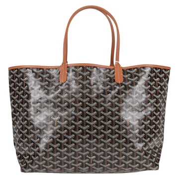 GOYARD Herringbone Saint Louis GM Tote Bag PVC Black Auth sw899SM - 0